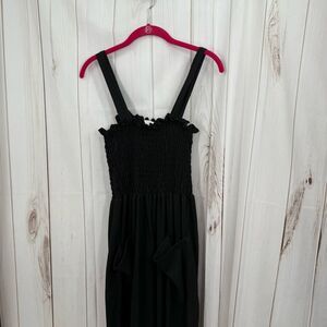 Eldridge Women’s Large Black Smocked Jumpsuit